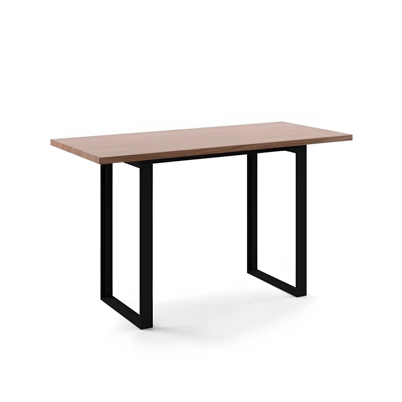 Table de bar rectangulaire industrielle en noyer
