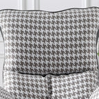 Fauteuil lounge moderne en tissu vert avec assise rembourrée