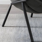 Fauteuil lounge moderne en tissu vert avec assise rembourrée