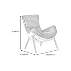 Fauteuil lounge moderne en tissu vert avec assise rembourrée