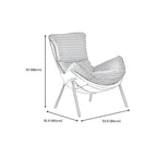 Fauteuil lounge moderne en tissu vert avec assise rembourrée