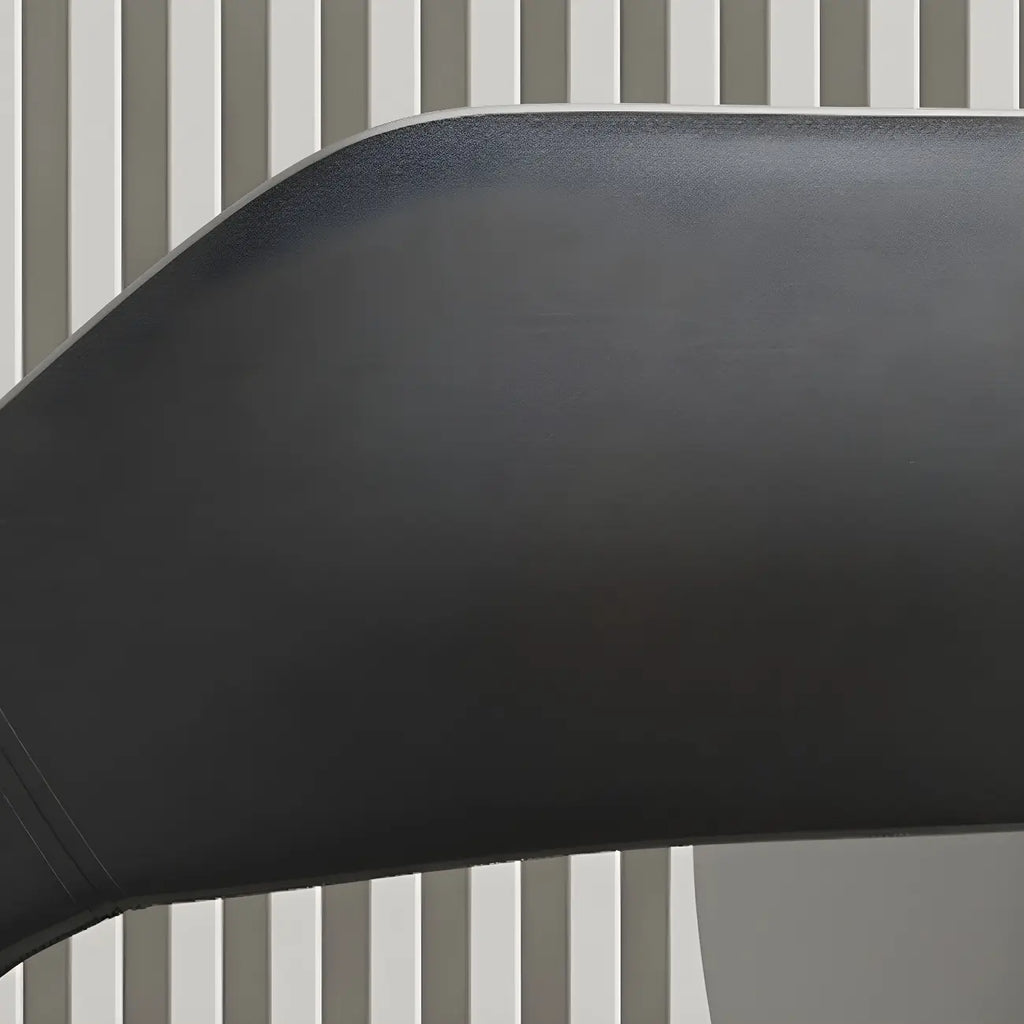 Chaise de salle à manger contemporaine rembourrée à dossier ouvert avec accoudoirs