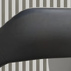 Chaise de salle à manger contemporaine rembourrée à dossier ouvert avec accoudoirs