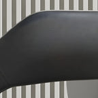 Chaise de salle à manger contemporaine rembourrée à dossier ouvert avec accoudoirs