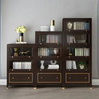 Bibliothèque moderne en bois de hêtre avec tiroir pour bureau