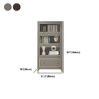 Bibliothèque moderne en bois de hêtre avec tiroir pour bureau