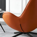 Fauteuil lounge moderne en cuir avec accoudoirs