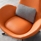 Fauteuil lounge moderne en cuir avec accoudoirs