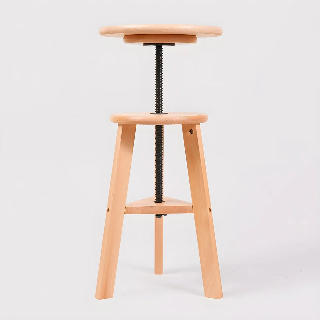 Tabourets de bar pivotants modernes en bois