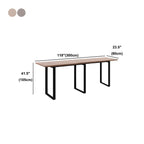Table de bar rectangulaire industrielle en noyer