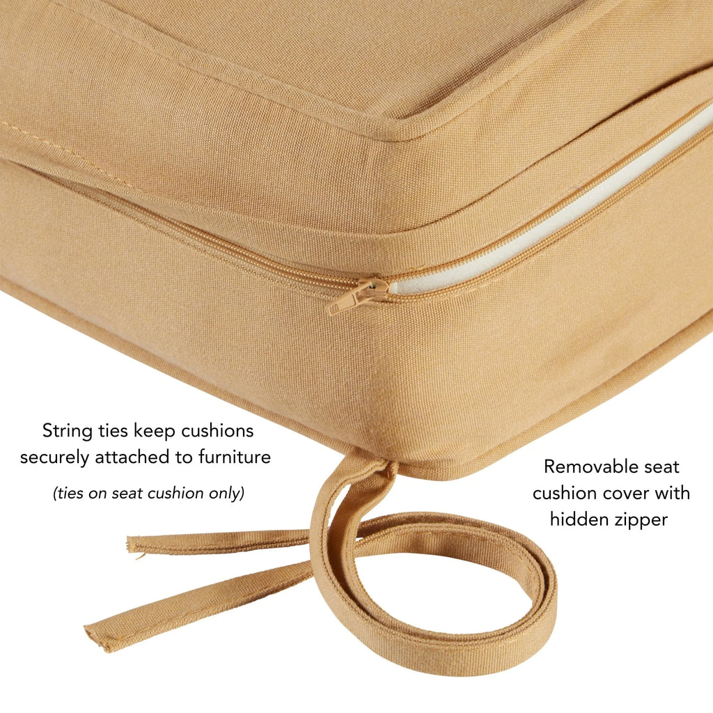 Ensemble de 2 coussins d'extérieur Sunbrella Premium pour siège profond