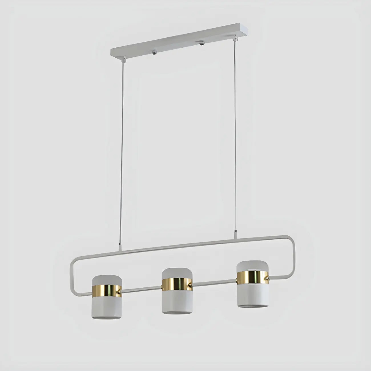 Suspension cylindrique noire moderne pour cuisine