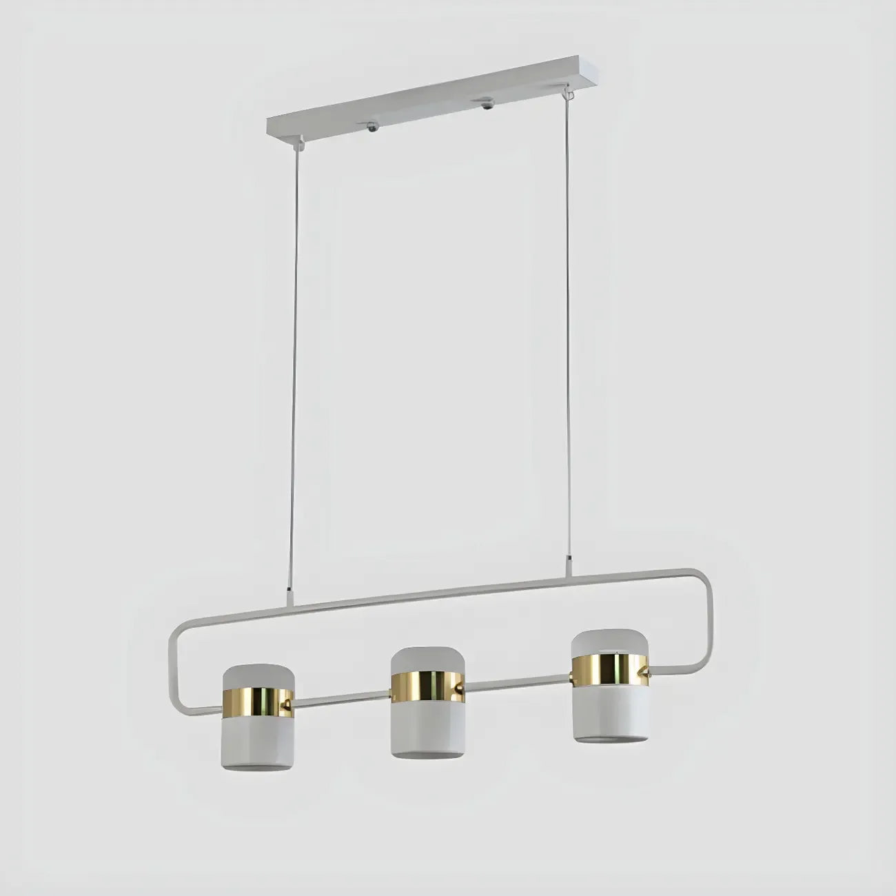 Suspension cylindrique noire moderne pour cuisine