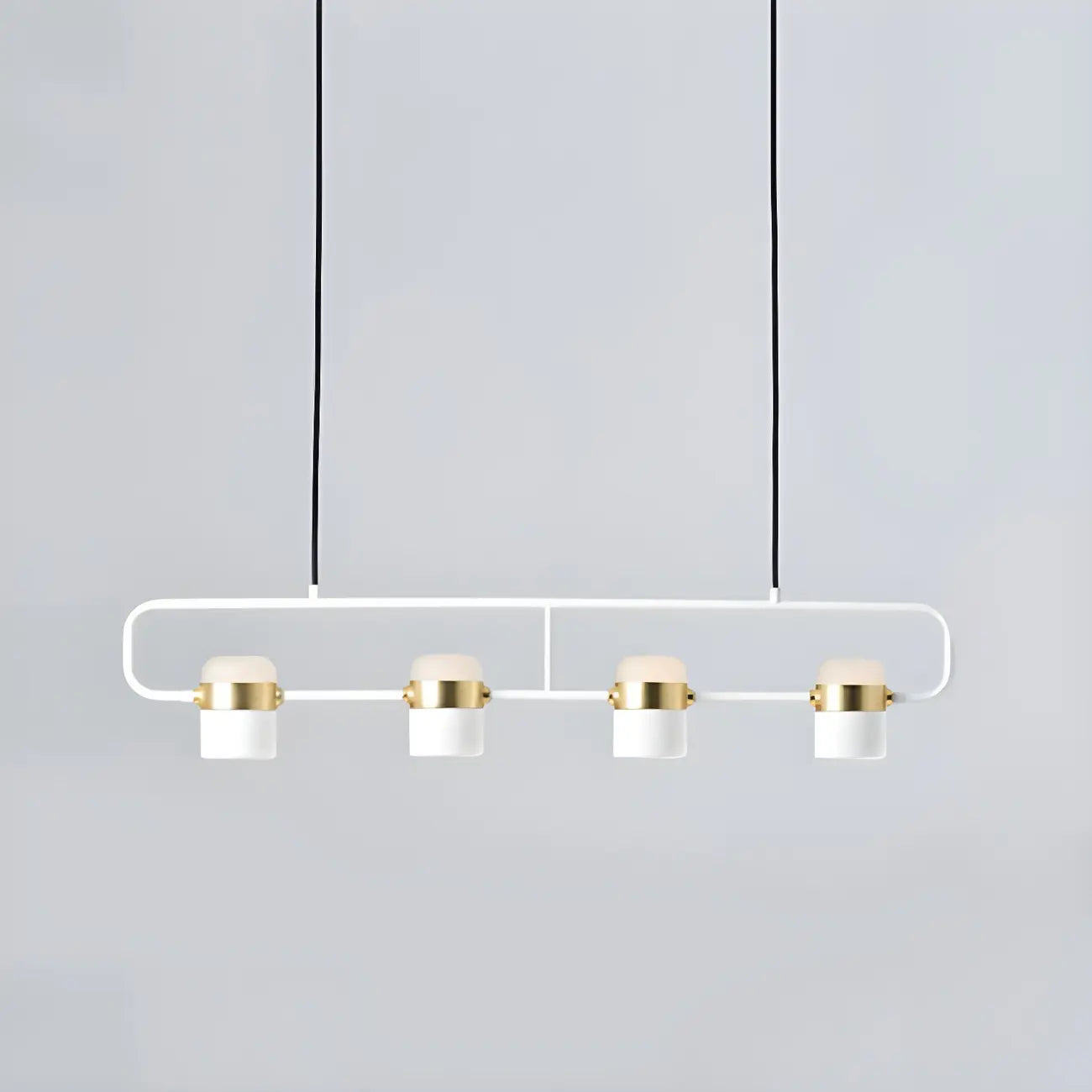 Suspension cylindrique noire moderne pour cuisine