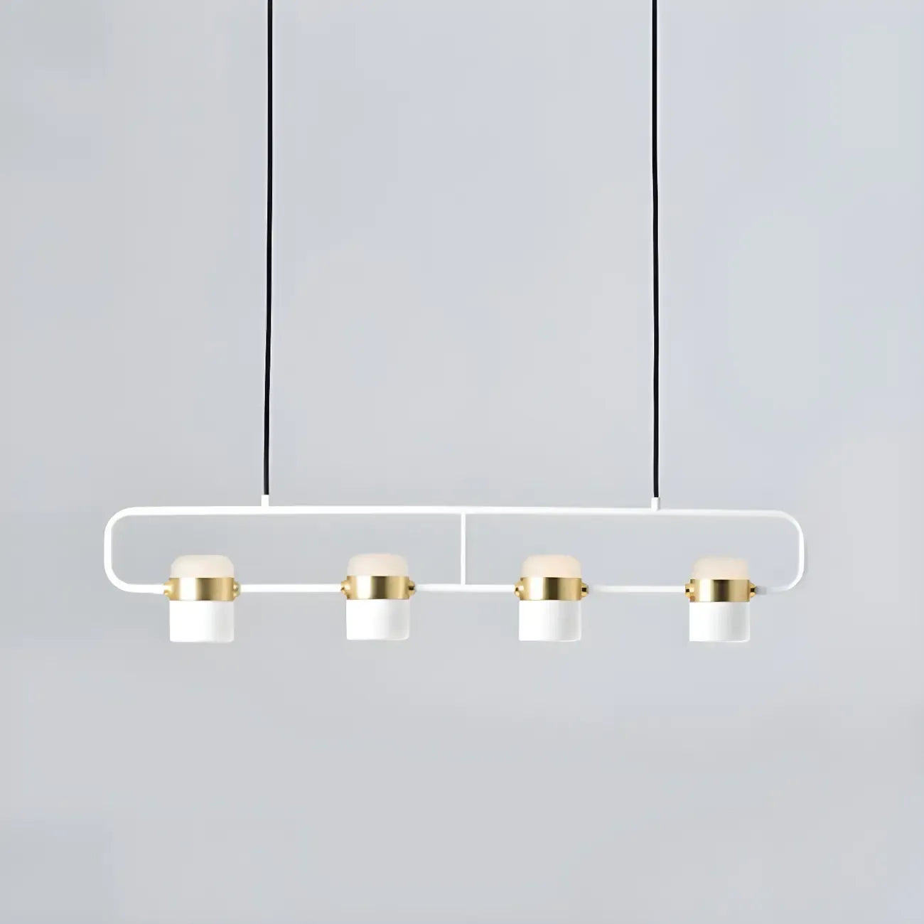 Suspension cylindrique noire moderne pour cuisine