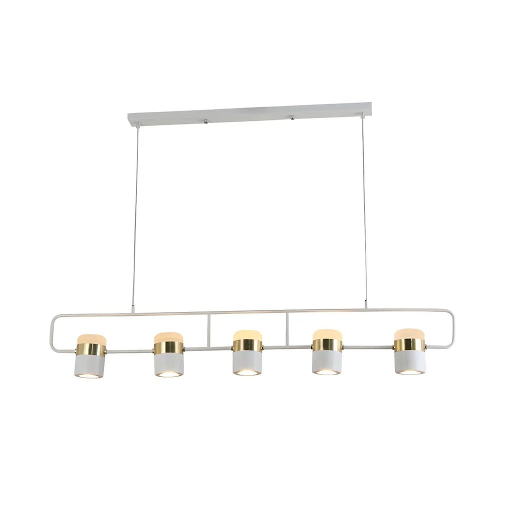 Suspension cylindrique noire moderne pour cuisine