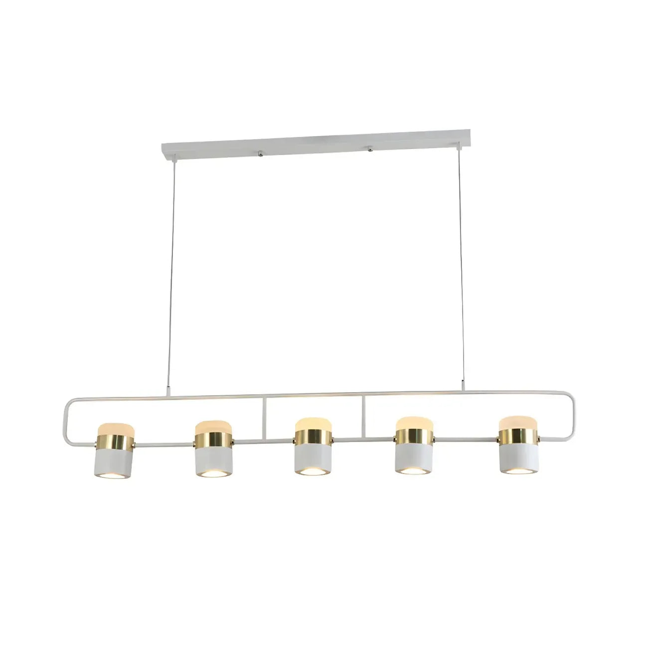 Suspension cylindrique noire moderne pour cuisine