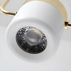 Suspension cylindrique noire moderne pour cuisine