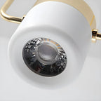 Suspension cylindrique noire moderne pour cuisine