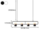 Suspension cylindrique noire moderne pour cuisine