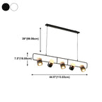 Suspension cylindrique noire moderne pour cuisine