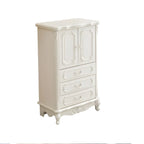Commode classique en bois blanc avec coffre de rangement