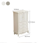 Commode classique en bois blanc avec coffre de rangement