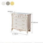 Commode classique en bois blanc avec coffre de rangement
