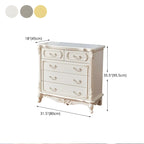 Commode classique en bois blanc avec coffre de rangement