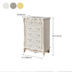Commode classique en bois blanc avec coffre de rangement