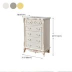 Commode classique en bois blanc avec coffre de rangement