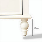 Commode verticale glamour en bois blanc avec armoire