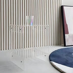 Table de chevet moderne en acrylique avec étagère