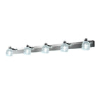 Applique murale moderne en chrome et cristal pour salle de bain