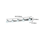 Applique murale moderne en chrome et cristal pour salle de bain