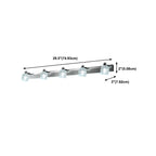 Applique murale moderne en chrome et cristal pour salle de bain