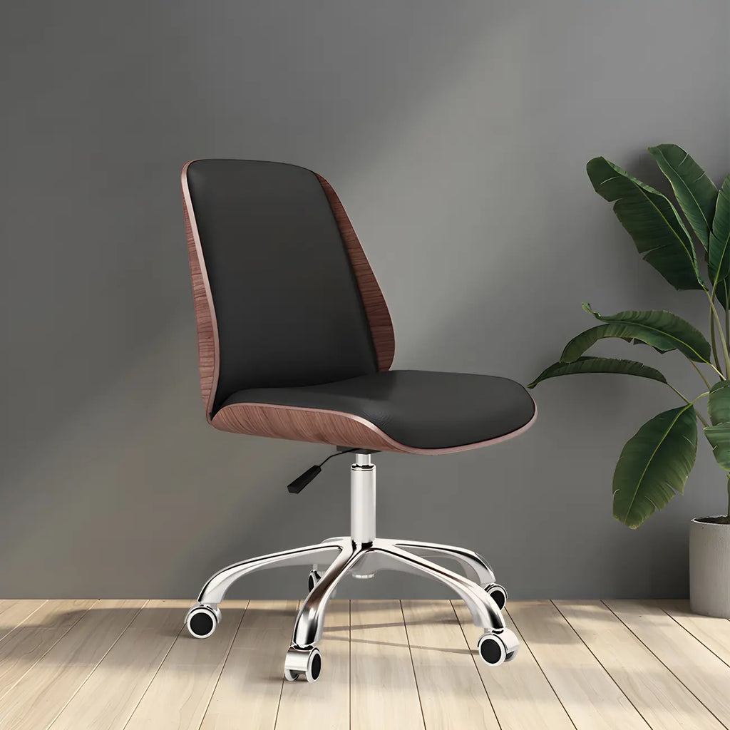 Fauteuil de bureau pivotant moderne en cuir