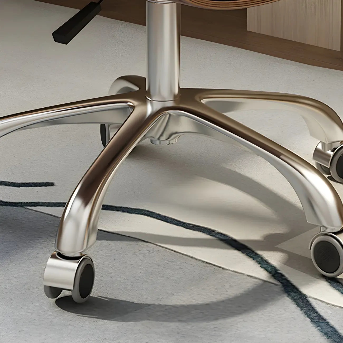 Fauteuil de bureau pivotant moderne en cuir