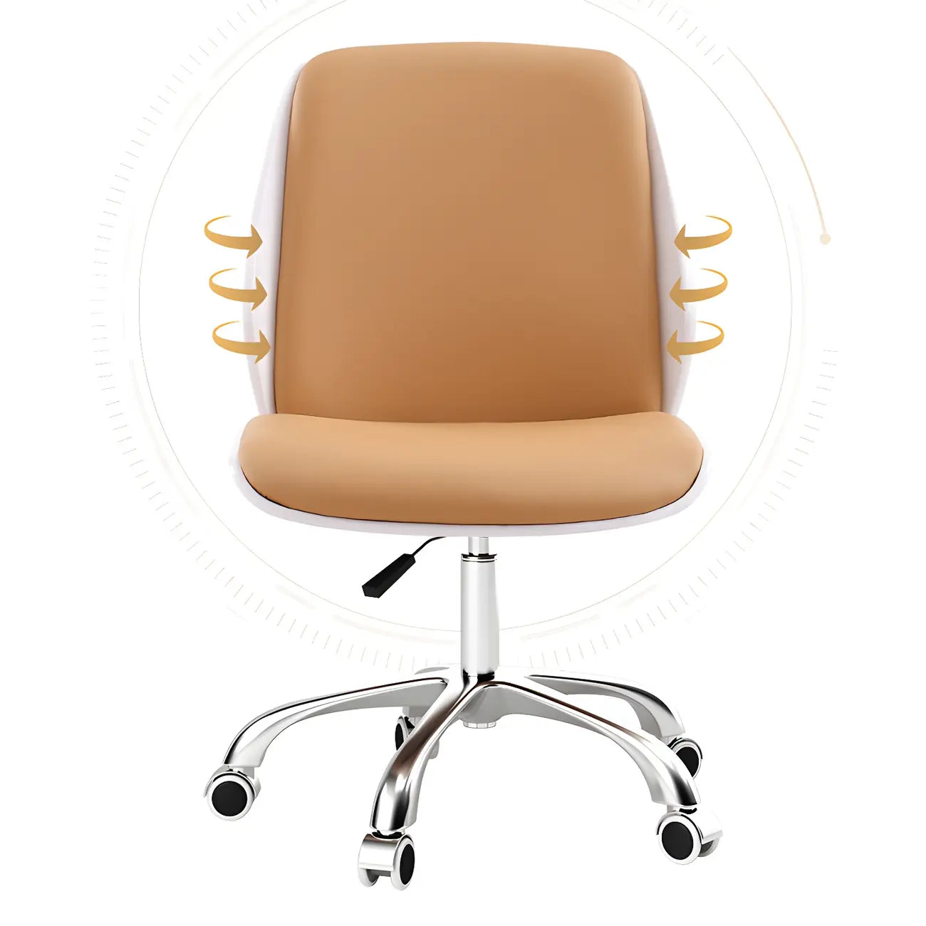 Fauteuil de bureau pivotant moderne en cuir
