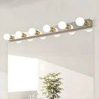 Luminaire moderne chromé à globe pour salle de bain