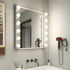 Luminaire moderne chromé à globe pour salle de bain