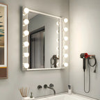 Luminaire moderne chromé à globe pour salle de bain