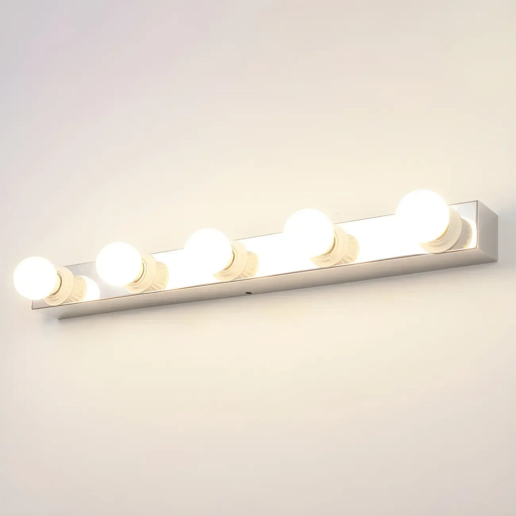 Luminaire moderne chromé à globe pour salle de bain