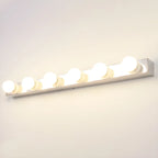 Luminaire moderne chromé à globe pour salle de bain
