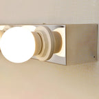 Luminaire moderne chromé à globe pour salle de bain