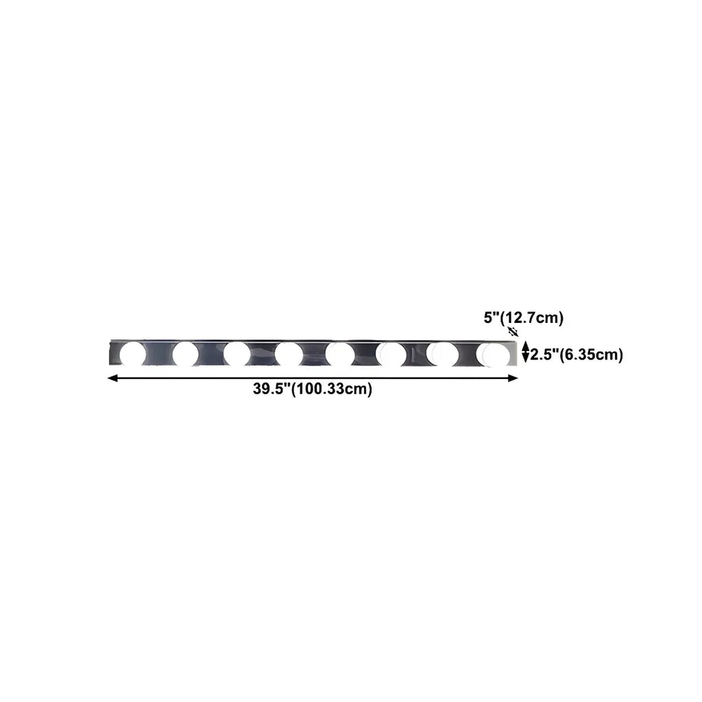 Luminaire moderne chromé à globe pour salle de bain