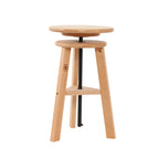 Tabourets de bar pivotants modernes en bois