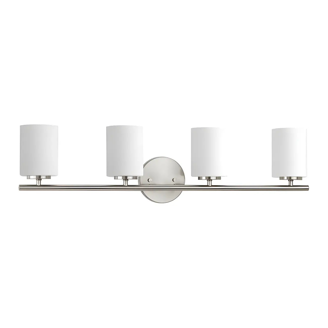 Applique murale cylindrique en métal et verre de style industriel pour salle de bain