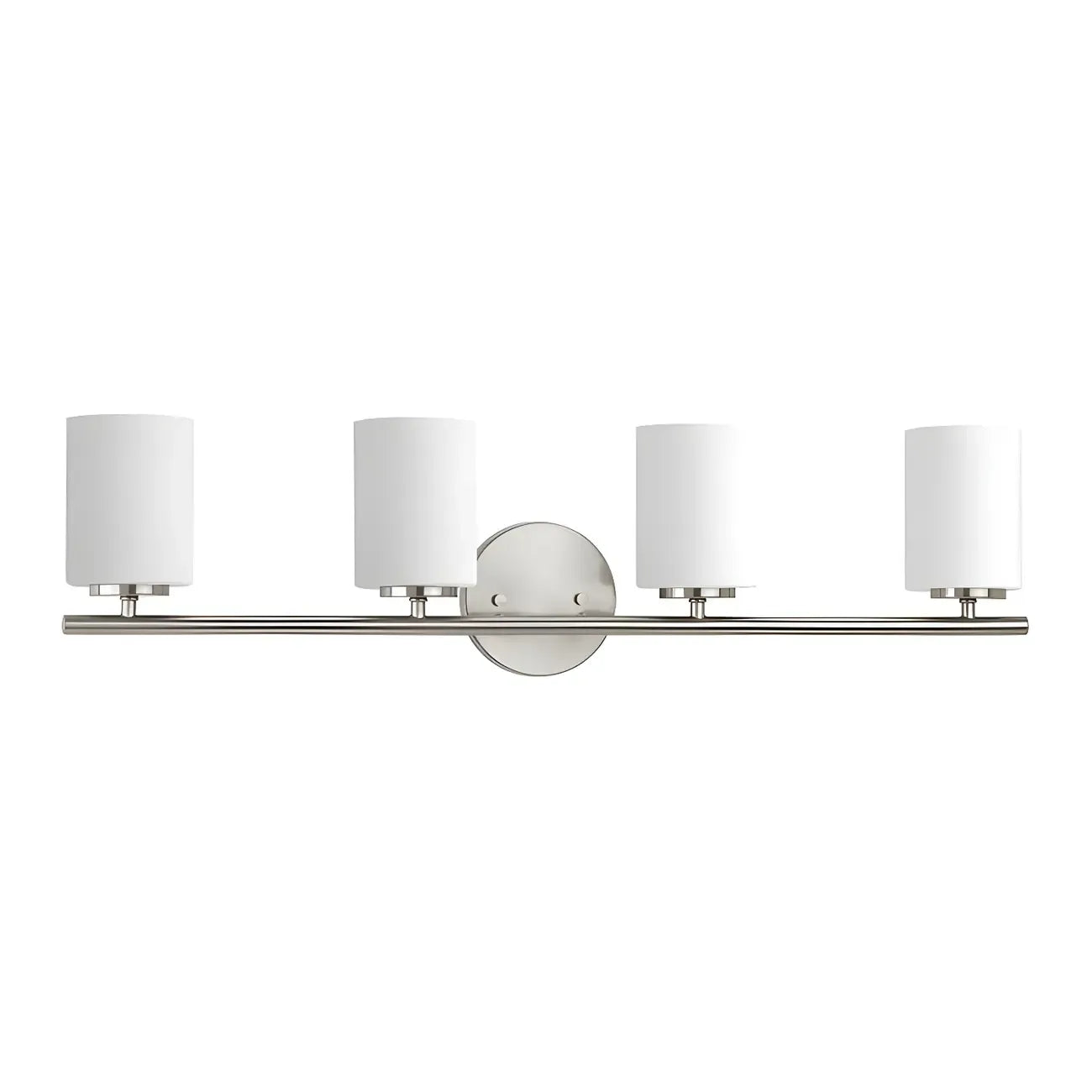 Applique murale cylindrique en métal et verre de style industriel pour salle de bain