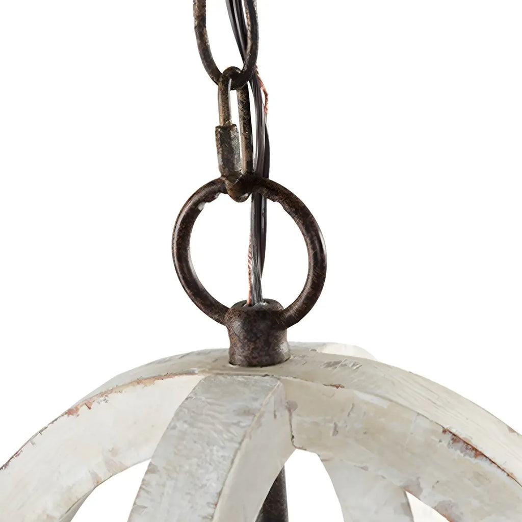 Lustre candélabre classique traditionnel en bois à quatre lobes